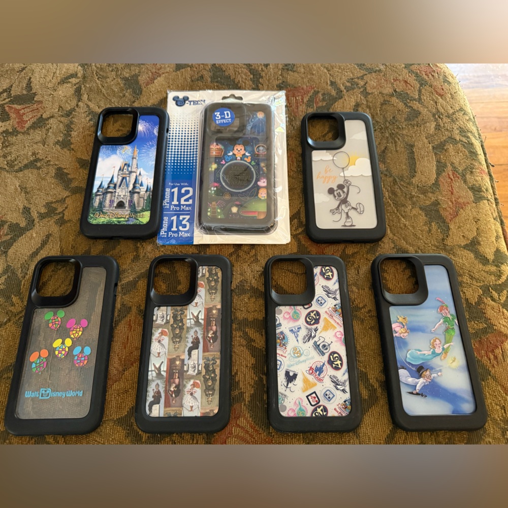 13 Pro Max Iphone. Disney. D-Tech. Cases. Lot of 7. W/bonus cases.